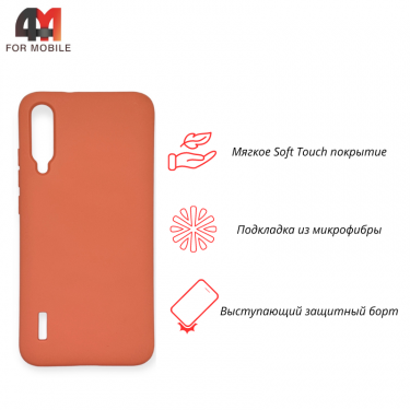 Чехол для Xiaomi Mi A3/Mi CC9e Silicone Case, персикового цвета