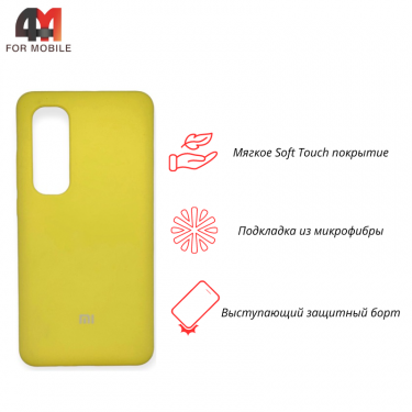 Чехол для Xiaomi Mi Note 10 Lite Silicone Case, желтого цвета