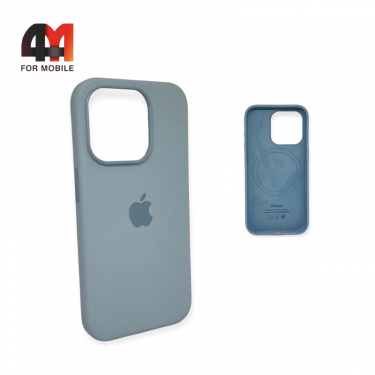 Чехол Iphone 15 Silicone Case Premium+MagSafe, Light blue