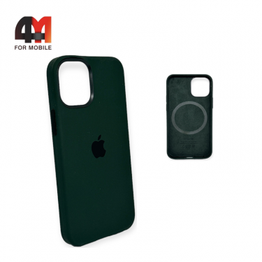 Чехол Iphone 12 Pro Max Silicone Case+MagSafe, Cyprus Green