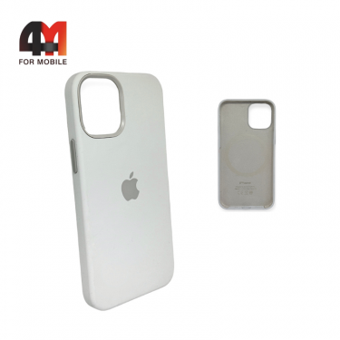 Чехол Iphone 12/12 Pro Silicone Case Premium+MagSafe, White