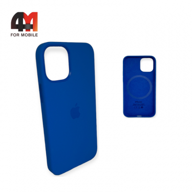 Чехол Iphone 12 Mini Silicone Case Premium+MagSafe, Capri Blue