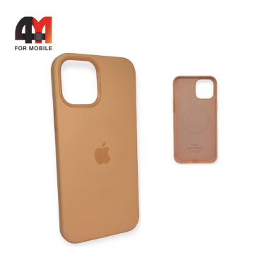 Чехол Iphone 12 Pro Max Silicone Case Premium+MagSafe, Cantaloupe