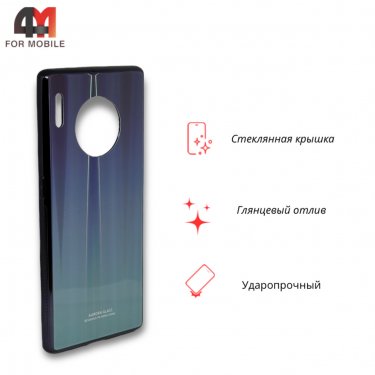 Чехол для Huawei Mate 30 Pro пластиковый, хамелеон, синего цвета