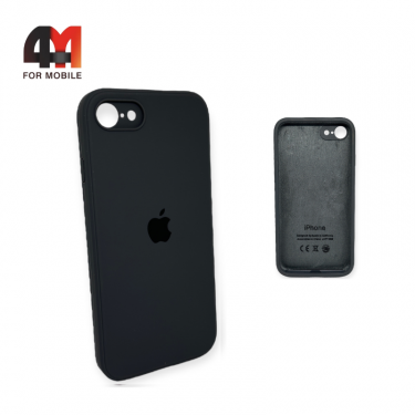 Чехол Iphone 7/8/SE 2020/SE 2022 Silicone Case Squared, 15 темно-серого цвета