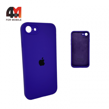 Чехол Iphone 7/8/SE 2020/SE 2022 Silicone Case Squared, 30 фиолетового цвета