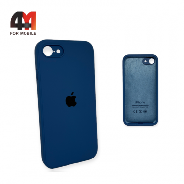 Чехол Iphone 7/8/SE 2020/SE 2022 Silicone Case Squared, 20 темно-синего цвета