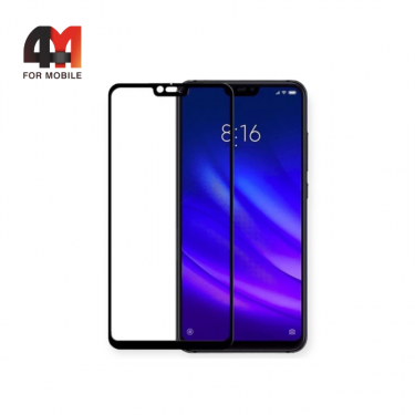 Стекло Xiaomi Mi 8 Lite, ПП, глянец, черный