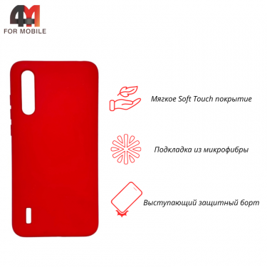 Чехол для Xiaomi Mi A3 Lite/Mi 9 Lite Silicone Case, красного цвета