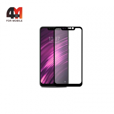 Стекло Xiaomi Pocofone F1 3D, глянец, черный