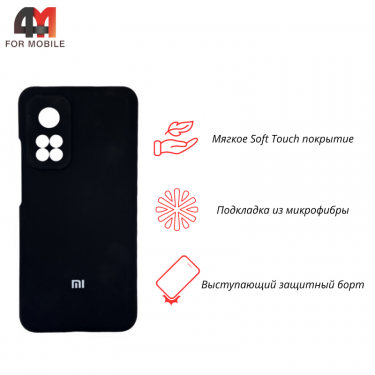 Чехол Xiaomi Mi 10T/Mi 10T Pro Silicone Case, черного цвета