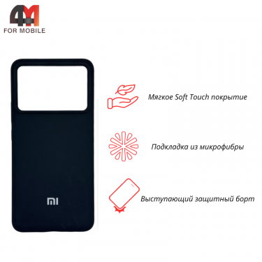 Чехол Xiaomi Poco F6 Pro 5G Silicone Case, черного цвета