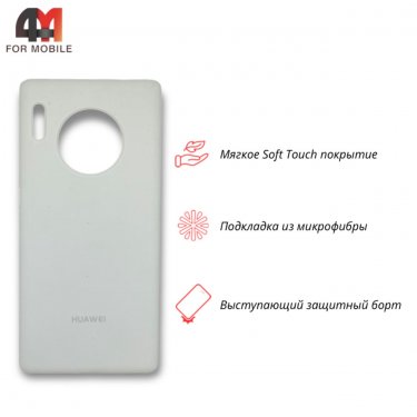 Чехол для Huawei Mate 30 Pro Silicone Case, белого цвета