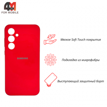 Чехол для Samsung A35 5G Silicone Case, кораллового цвета