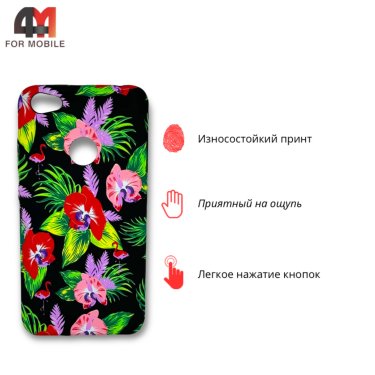 Чехол для Xiaomi Redmi Note 5A Prime силиконовый с рисунком, фламинго