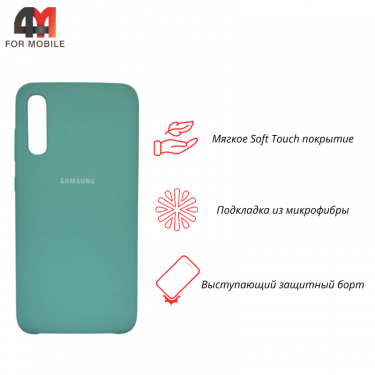 Чехол для Samsung A70/A70s Silicone Case, мятного цвета