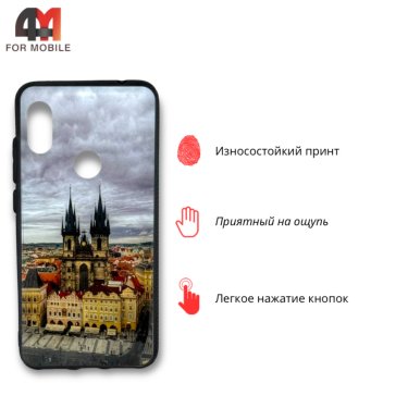 Чехол для Xiaomi Mi A2 Lite/Redmi 6 Pro силиконовый с рисунком, замок