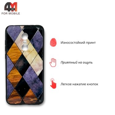 Чехол для Xiaomi Redmi 5 Plus силиконовый с рисунком, ромбы