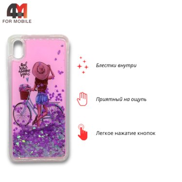 Чехол для Xiaomi Redmi 7A силиконовый, водичка, девушка