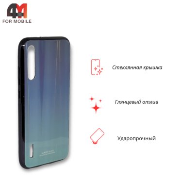 Чехол для Xiaomi Mi A3/Mi CC9e пластиковый, хамелеон, синего цвета