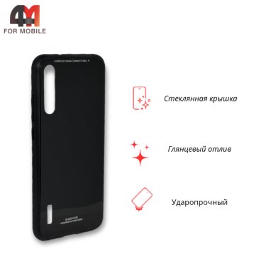 Чехол для Xiaomi Mi A3/Mi CC9e пластиковый, глянцевый, черного цвета