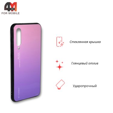 Чехол для Xiaomi Mi 9 SE пластиковый, глянцевый, фиолетового цвета
