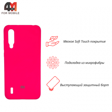 Чехол для Xiaomi Mi A3 Lite/Mi 9 Lite Silicone Case, ярко-розового цвета