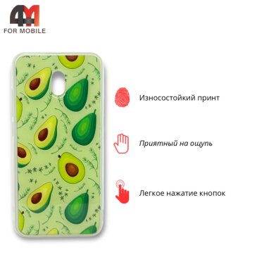 Чехол для Xiaomi Redmi 8A силиконовый с рисунком, авокадо, зеленого цвета