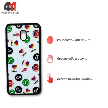 Чехол для Xiaomi Redmi 8A силиконовый с рисунком, messenger