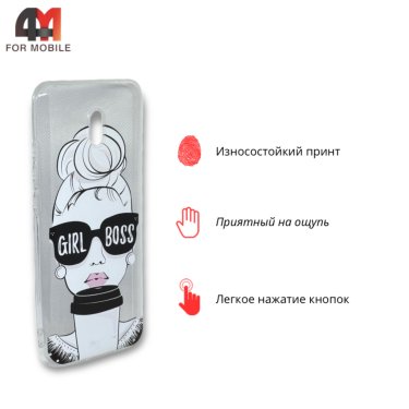 Чехол для Xiaomi Redmi 8A силиконовый с рисунком, girl