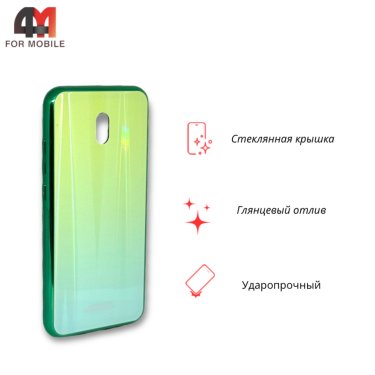 Чехол для Xiaomi Redmi 8A пластиковый, хамелеон, зеленого цвета