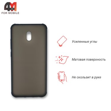 Чехол для Xiaomi Redmi 8A силиконовый с усиленной рамкой, зеленого цвета