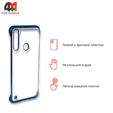 Чехол для Xiaomi Redmi Note 8T пластиковый, накладка, синего цвета, Case