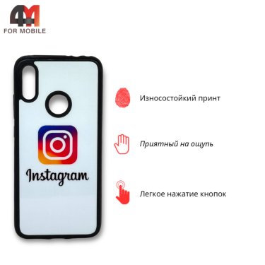 Чехол для Xiaomi Redmi Note 7/Note 7 Pro силиконовый с рисунком, Instagram