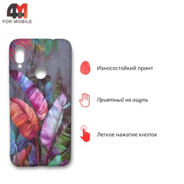 Чехол для Xiaomi Redmi Note 7/Note 7 Pro силиконовый с рисунком, перья