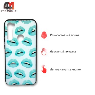 Чехол для Xiaomi Redmi Note 8 силиконовый с рисунком, губы