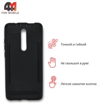 Чехол для Xiaomi Mi 9T/Redmi K20/K20 Pro силиконовый, усиленный, черного цвета