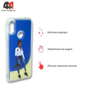 Чехол для Xiaomi Redmi Note 7/Note 7 Pro силиконовый, водичка, девушка