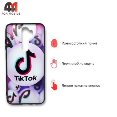 Чехол для Xiaomi Redmi Note 8 Pro силиконовый с рисунком, Tik Tok