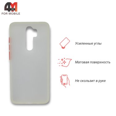 Чехол для Xiaomi Redmi Note 8 Pro пластиковый с усиленными углами, прозрачный