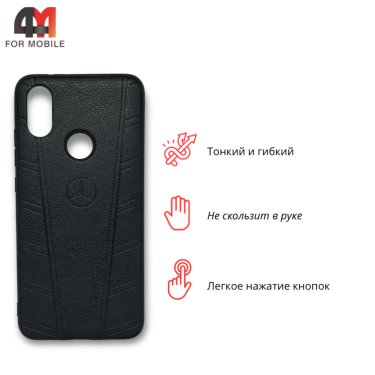 Чехол для Xiaomi Mi A2/Mi 6X силиконовый под кожу, Mercedes