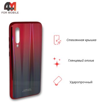 Чехол для Xiaomi Mi 9 пластиковый, хамелеон, красного цвета