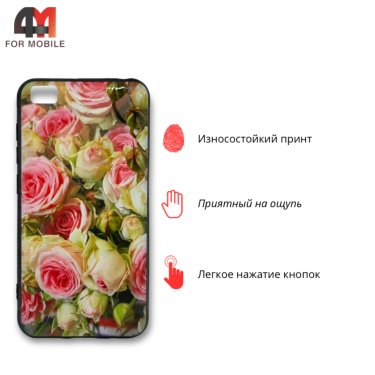Чехол для Xiaomi Redmi Go силиконовый с рисунком, розы