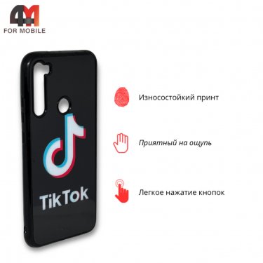 Чехол для Xiaomi Redmi Note 8 силиконовый с рисунком, Tik Tok