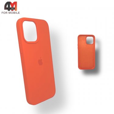 Чехол Iphone 13 Silicone Case, 2 тыквенного цвета