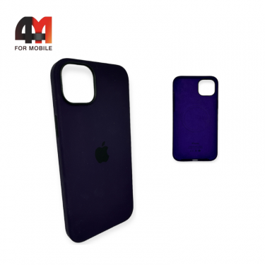 Чехол Iphone 14 Pro Max Silicone Case Premium+MagSafe, Elderberry