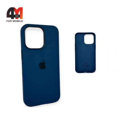 Чехол Iphone 13 Silicone Case Premium+MagSafe, Abyss Blue