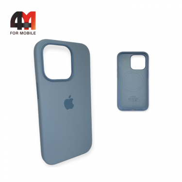 Чехол Iphone 13/14 Silicone Case Premium+MagSafe, Sky