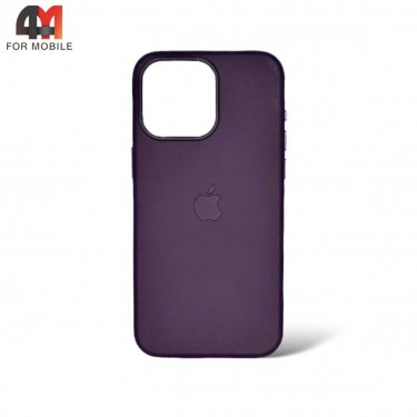 Чехол Iphone 14 Plus/15 Plus Leather Case+MagSafe, Mulberry