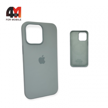 Чехол Iphone 14 Pro Max Silicone Case Premium+MagSafe, Succulent